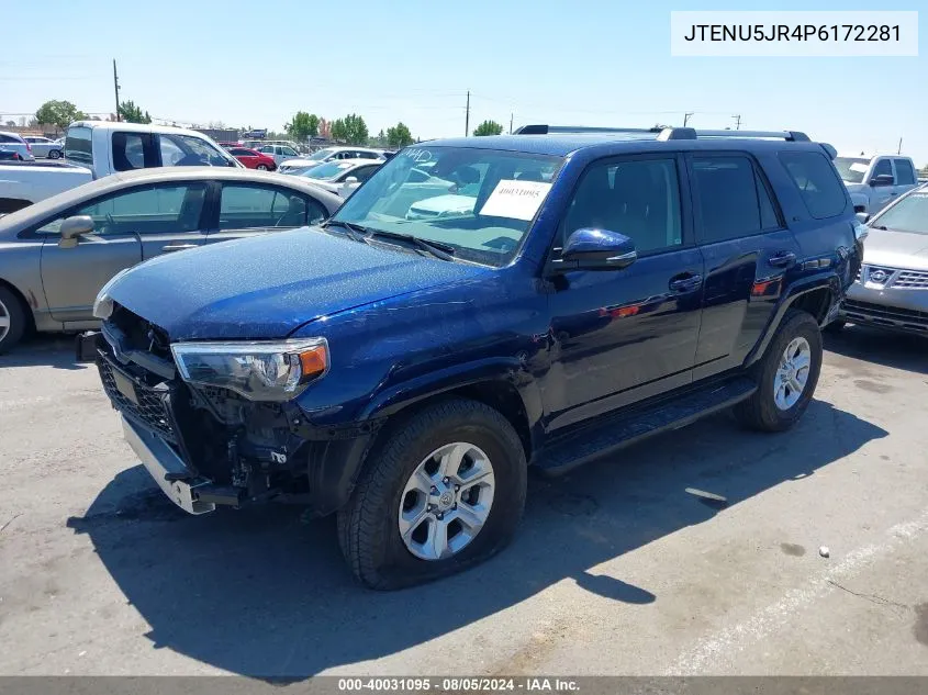 2023 Toyota 4Runner Sr5 Premium VIN: JTENU5JR4P6172281 Lot: 40031095