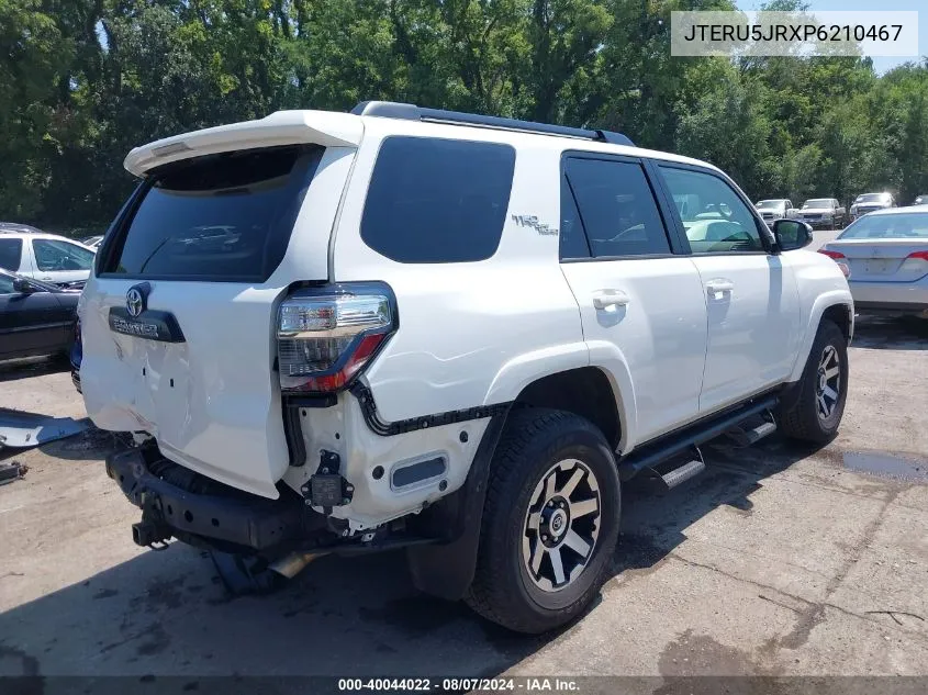 2023 Toyota 4Runner Trd Off Road Premium VIN: JTERU5JRXP6210467 Lot: 40044022