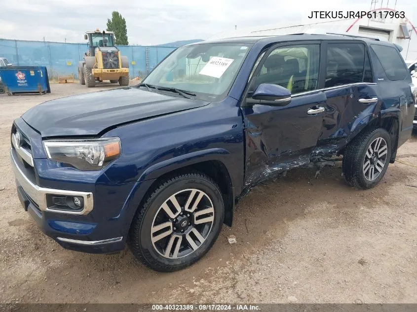 2023 Toyota 4Runner Limited VIN: JTEKU5JR4P6117963 Lot: 40323389