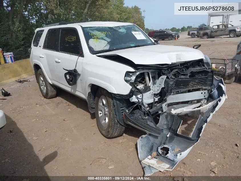 2023 Toyota 4Runner Sr5 VIN: JTEEU5JR6P5278608 Lot: 40335801