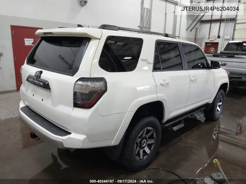 2023 Toyota 4Runner Trd Off Road Premium VIN: JTERU5JR4P6204034 Lot: 40344187