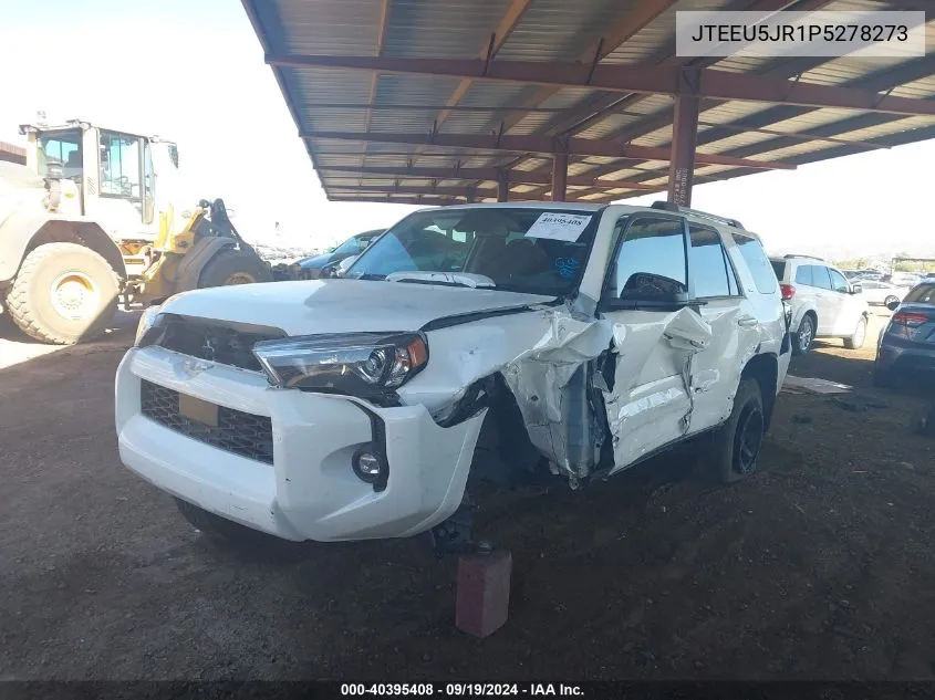 2023 Toyota 4Runner Sr5 VIN: JTEEU5JR1P5278273 Lot: 40395408