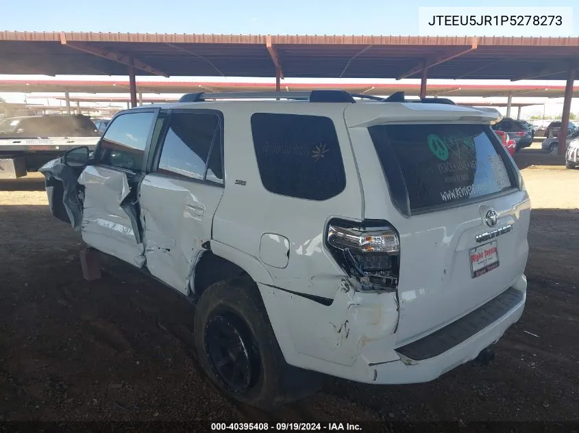 2023 Toyota 4Runner Sr5 VIN: JTEEU5JR1P5278273 Lot: 40395408