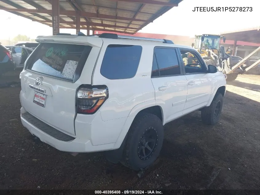 2023 Toyota 4Runner Sr5 VIN: JTEEU5JR1P5278273 Lot: 40395408