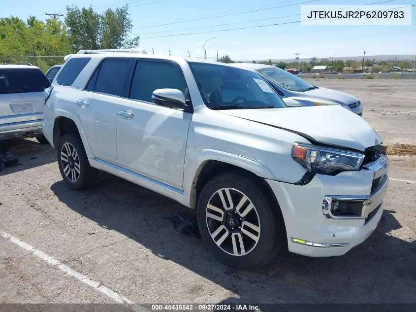 2023 Toyota 4Runner Limited VIN: JTEKU5JR2P6209783 Lot: 40435542