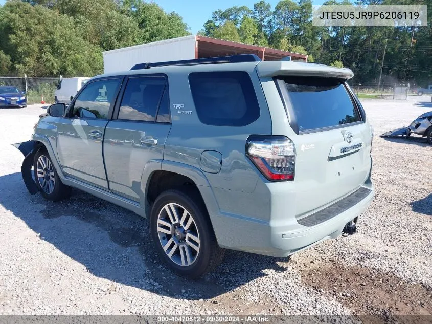 2023 Toyota 4Runner Trd Sport VIN: JTESU5JR9P6206119 Lot: 40470512