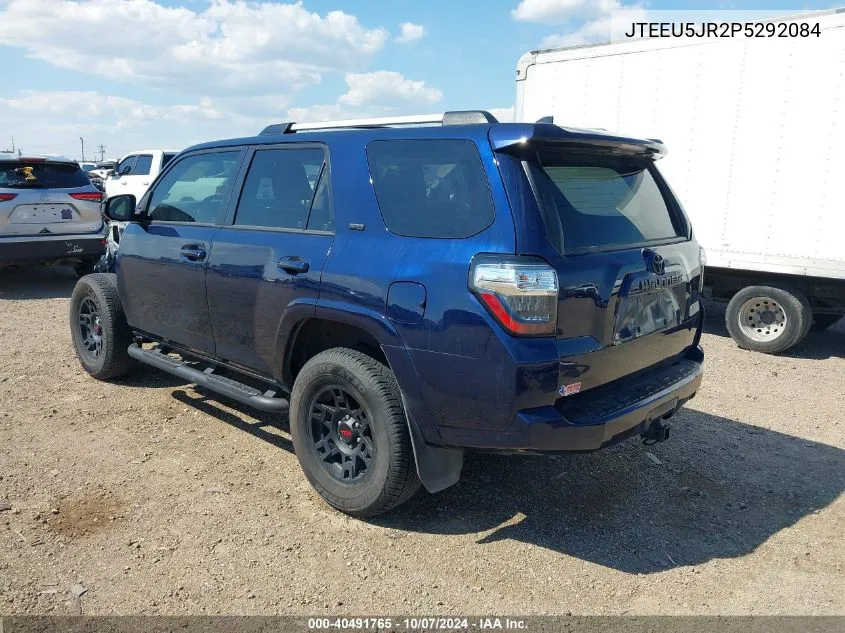 2023 Toyota 4Runner Sr5 VIN: JTEEU5JR2P5292084 Lot: 40491765