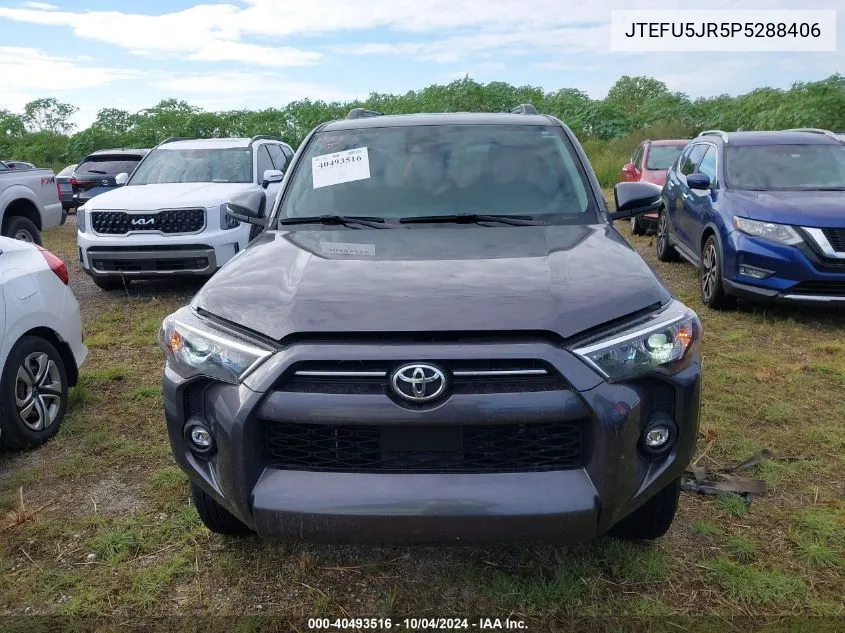 2023 Toyota 4Runner Sr5 Premium VIN: JTEFU5JR5P5288406 Lot: 40493516