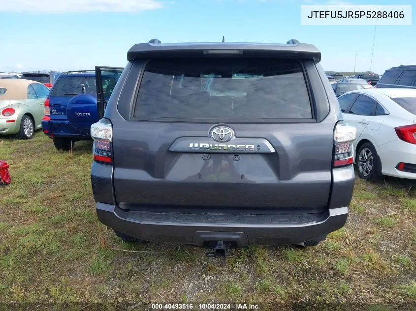 2023 Toyota 4Runner Sr5 Premium VIN: JTEFU5JR5P5288406 Lot: 40493516