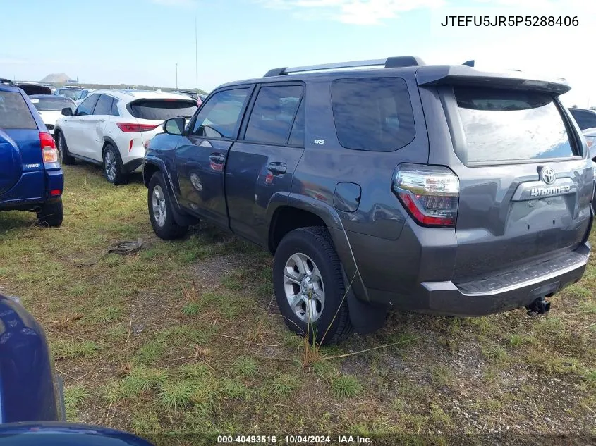 2023 Toyota 4Runner Sr5 Premium VIN: JTEFU5JR5P5288406 Lot: 40493516