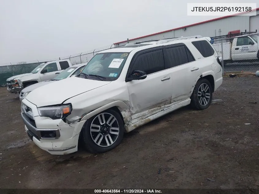 2023 Toyota 4Runner Limited VIN: JTEKU5JR2P6192158 Lot: 40643564