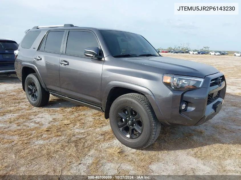 2023 Toyota 4Runner Sr5 VIN: JTEMU5JR2P6143230 Lot: 40700089