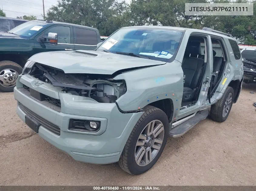 JTESU5JR7P6211111 2023 Toyota 4Runner Trd Sport