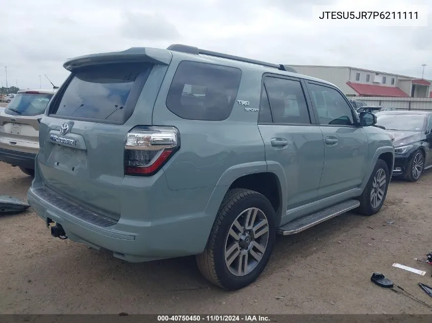 JTESU5JR7P6211111 2023 Toyota 4Runner Trd Sport