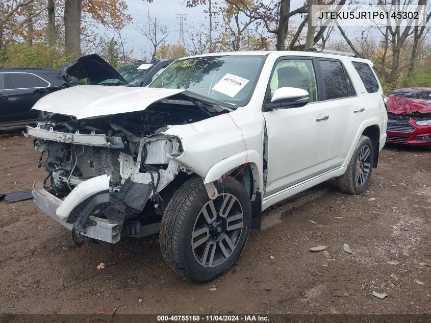 2023 Toyota 4Runner Limited VIN: JTEKU5JR1P6145302 Lot: 40755168