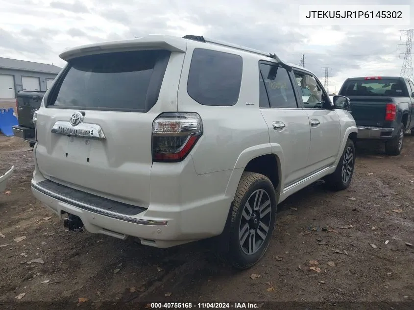 2023 Toyota 4Runner Limited VIN: JTEKU5JR1P6145302 Lot: 40755168