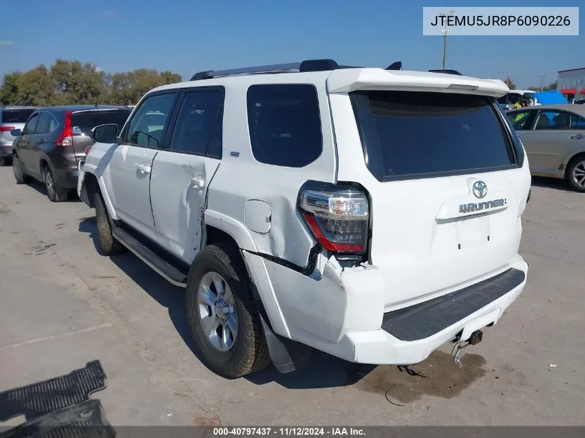 2023 Toyota 4Runner Sr5 VIN: JTEMU5JR8P6090226 Lot: 40797437