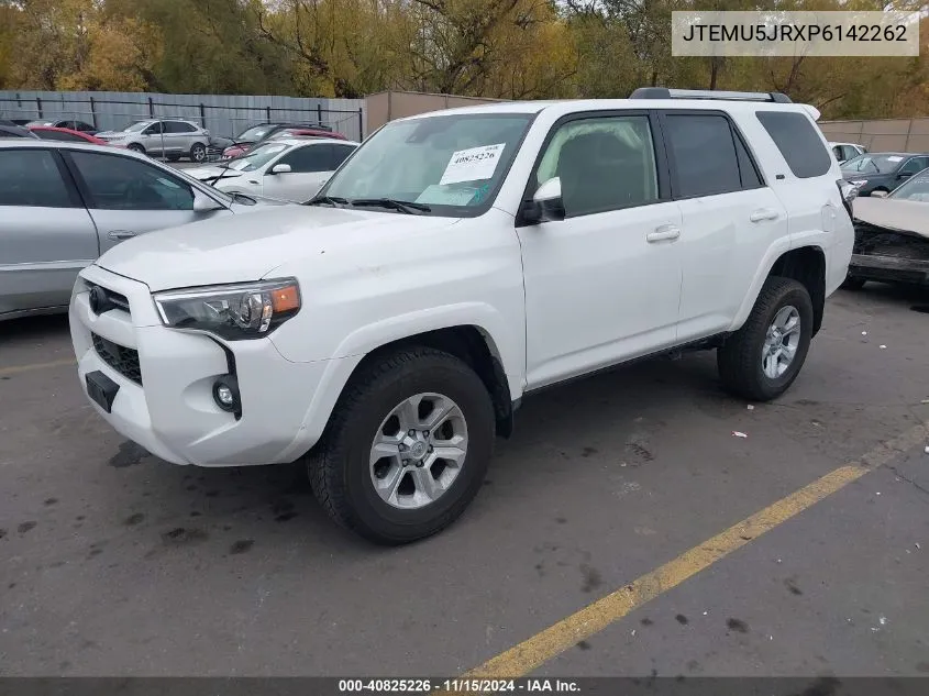 2023 Toyota 4Runner Sr5 VIN: JTEMU5JRXP6142262 Lot: 40825226