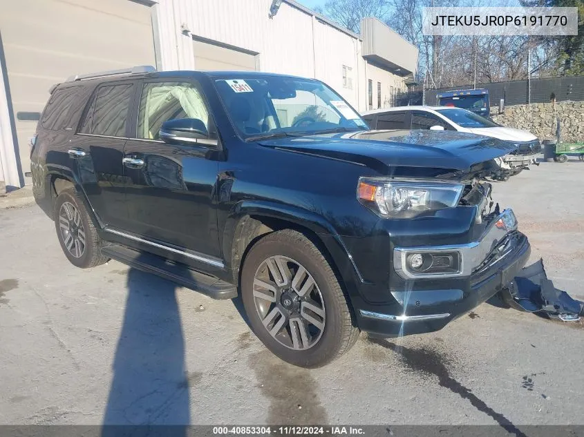 2023 Toyota 4Runner Limited VIN: JTEKU5JR0P6191770 Lot: 40853304