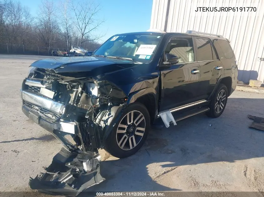 2023 Toyota 4Runner Limited VIN: JTEKU5JR0P6191770 Lot: 40853304