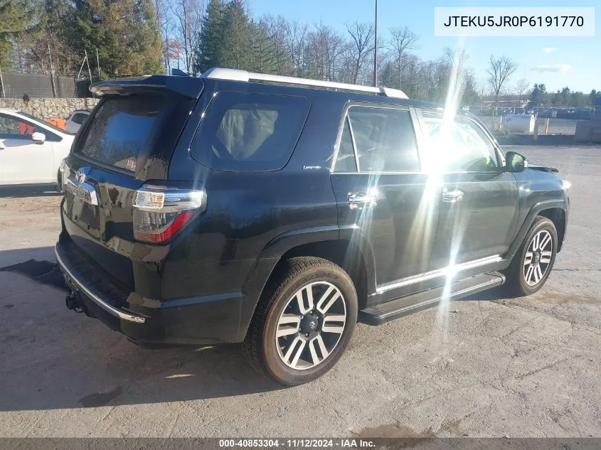 2023 Toyota 4Runner Limited VIN: JTEKU5JR0P6191770 Lot: 40853304