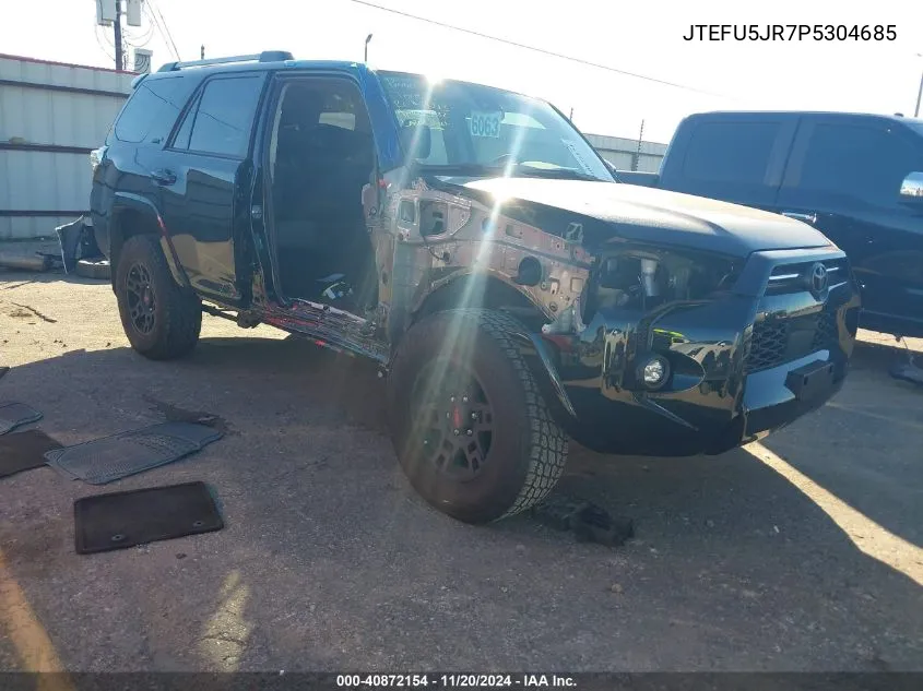 2023 Toyota 4Runner Sr5 Premium VIN: JTEFU5JR7P5304685 Lot: 40872154