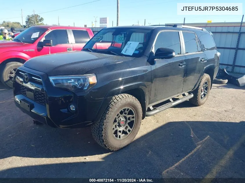 2023 Toyota 4Runner Sr5 Premium VIN: JTEFU5JR7P5304685 Lot: 40872154