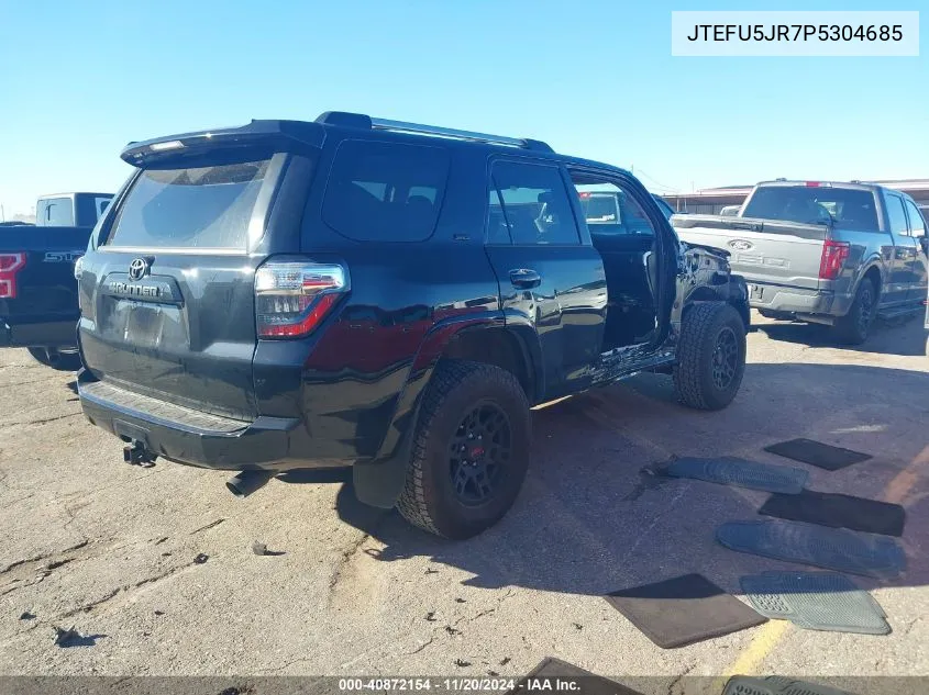 2023 Toyota 4Runner Sr5 Premium VIN: JTEFU5JR7P5304685 Lot: 40872154