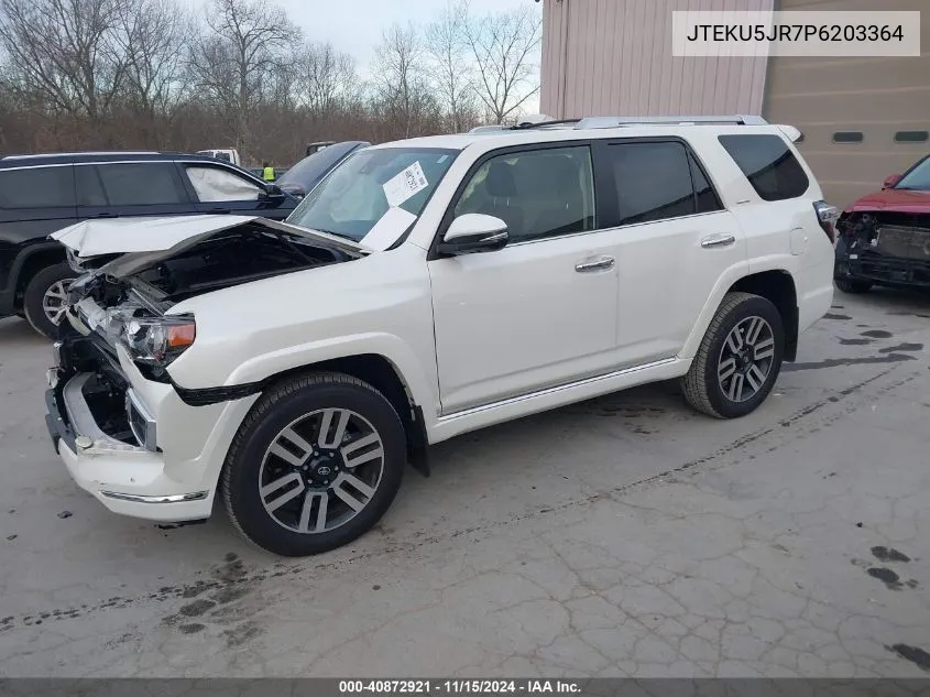 2023 Toyota 4Runner Limited VIN: JTEKU5JR7P6203364 Lot: 40872921