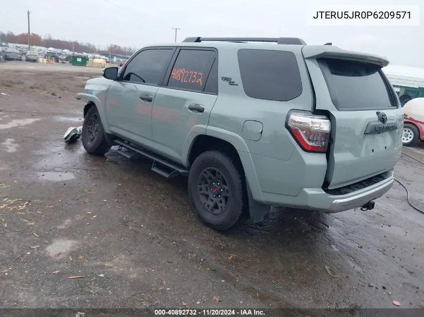 2023 Toyota 4Runner Trd Off Road Premium VIN: JTERU5JR0P6209571 Lot: 40892732