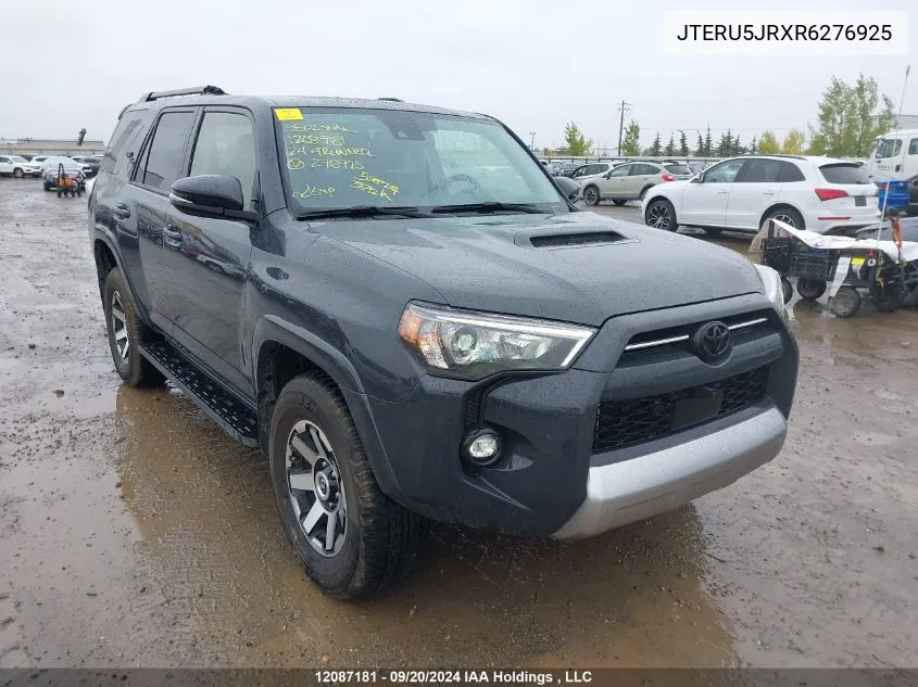 2024 Toyota 4Runner VIN: JTERU5JRXR6276925 Lot: 12087181