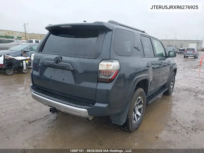 2024 Toyota 4Runner VIN: JTERU5JRXR6276925 Lot: 12087181