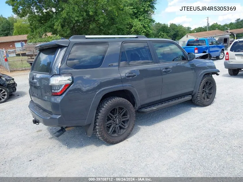 2024 Toyota 4Runner Sr5 VIN: JTEEU5JR4R5305369 Lot: 39708712