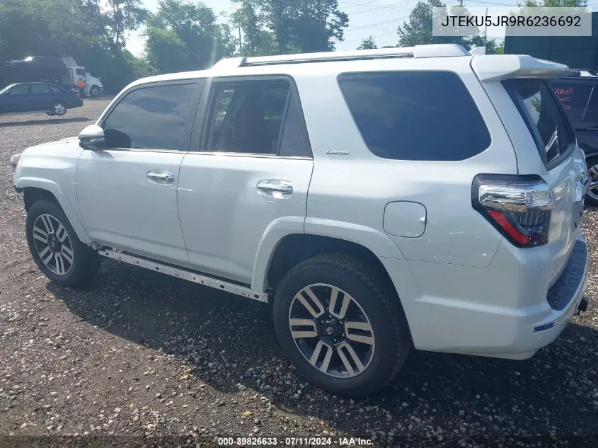 2024 Toyota 4Runner Limited VIN: JTEKU5JR9R6236692 Lot: 39826633