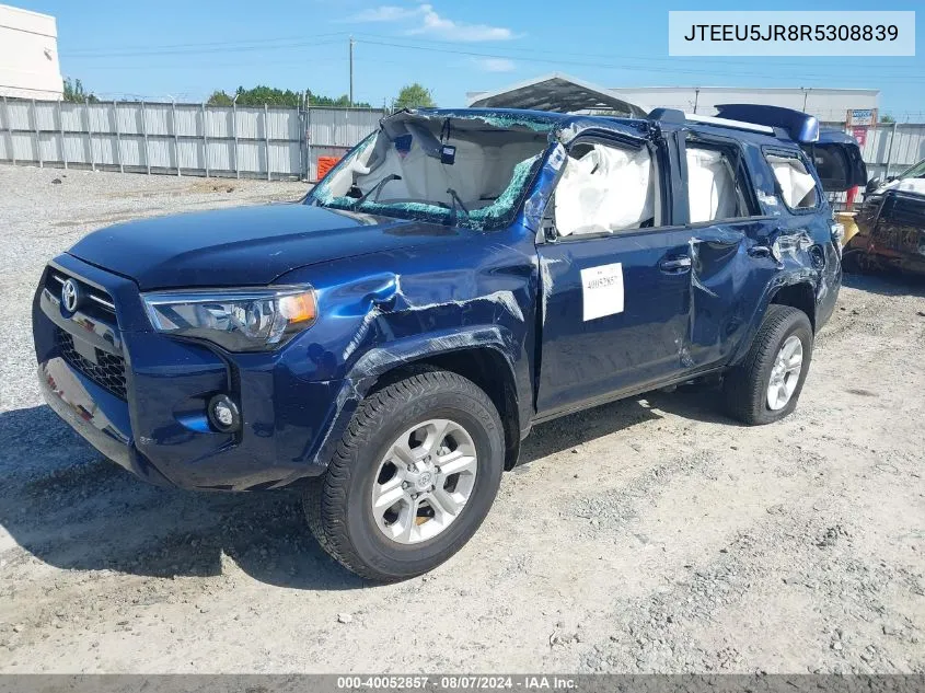 2024 Toyota 4Runner Sr5 VIN: JTEEU5JR8R5308839 Lot: 40052857