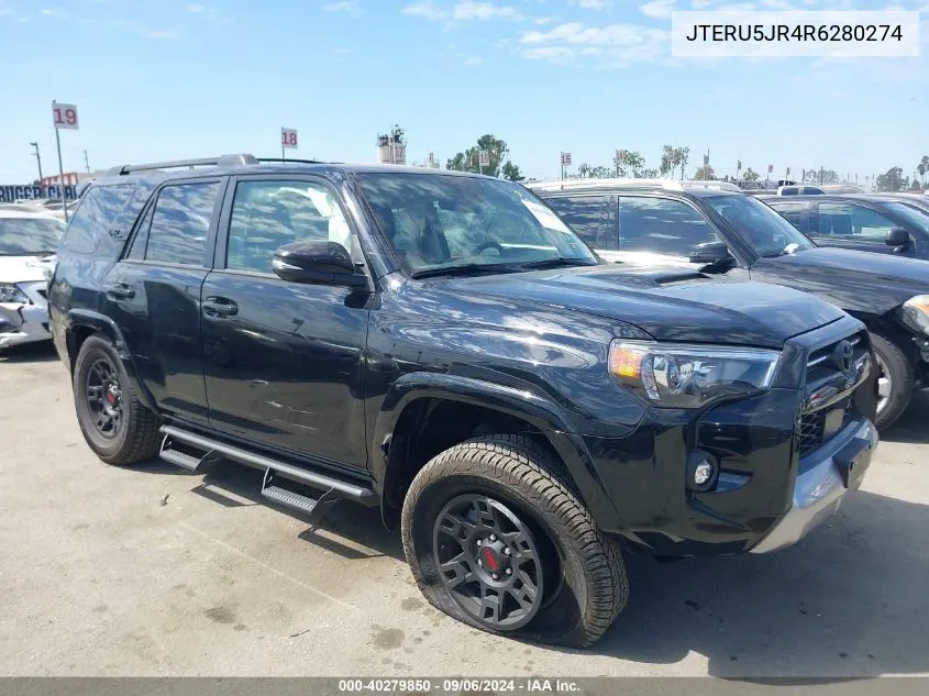 2024 Toyota 4Runner Trd Off Road Premium VIN: JTERU5JR4R6280274 Lot: 40279850