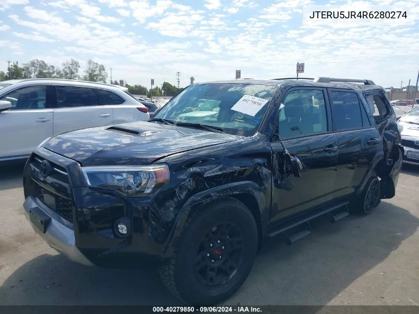 2024 Toyota 4Runner Trd Off Road Premium VIN: JTERU5JR4R6280274 Lot: 40279850