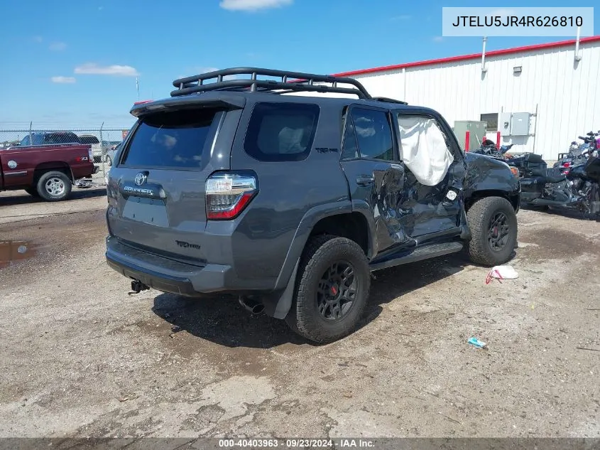 2024 Toyota 4Runner Sr5 Premium/Trd Sport/Trd Off Road Premium/Trd Pro VIN: JTELU5JR4R626810 Lot: 40403963