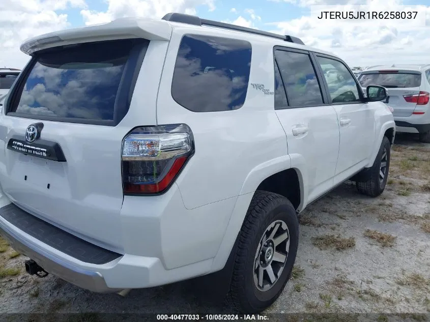 2024 Toyota 4Runner Sr5 Premium/Limited/Trd Sport/Trd Off Road/Trd Off Road Prem/Trd Pro VIN: JTERU5JR1R6258037 Lot: 40477033