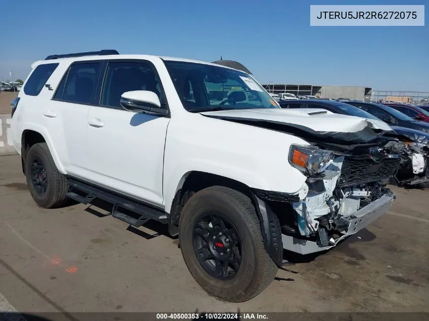 2024 Toyota 4Runner Trd Off Road Premium VIN: JTERU5JR2R6272075 Lot: 40500353