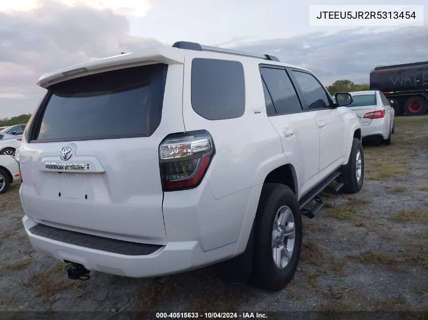 2024 Toyota 4Runner Sr5 VIN: JTEEU5JR2R5313454 Lot: 40515633