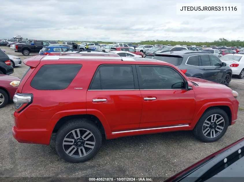 JTEDU5JR0R5311116 2024 Toyota 4Runner Limited