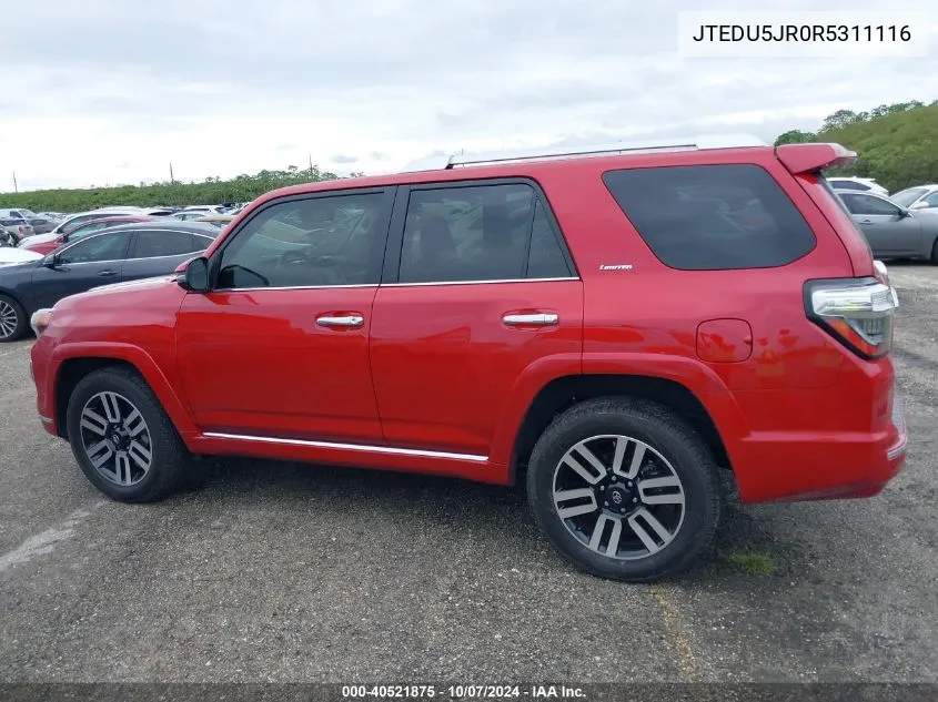 JTEDU5JR0R5311116 2024 Toyota 4Runner Limited