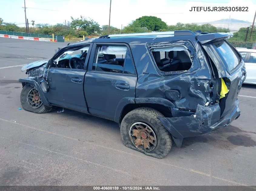 2024 Toyota 4Runner Sr5 Premium VIN: JTEFU5JR3R5305822 Lot: 40608159