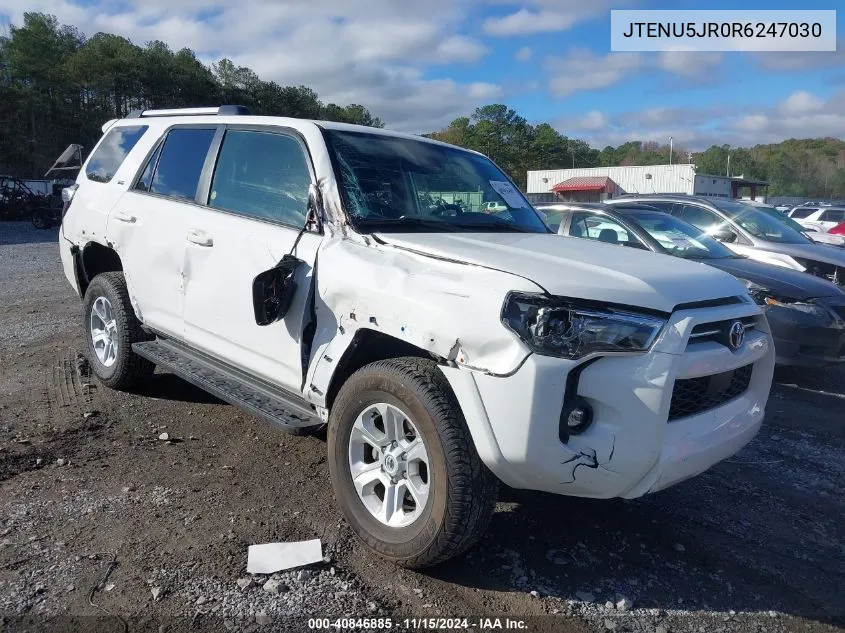 2024 Toyota 4Runner Sr5 Premium VIN: JTENU5JR0R6247030 Lot: 40846885