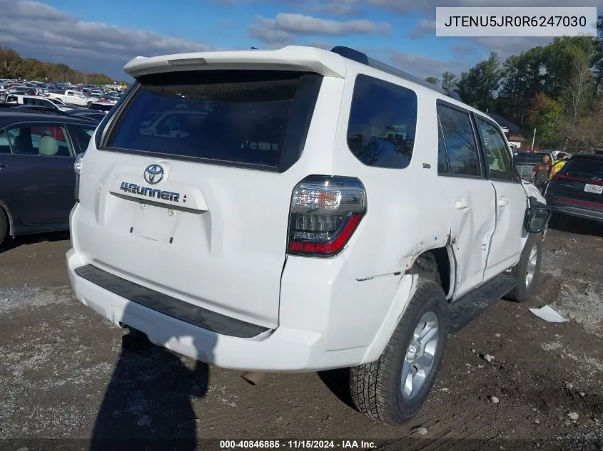 2024 Toyota 4Runner Sr5 Premium VIN: JTENU5JR0R6247030 Lot: 40846885