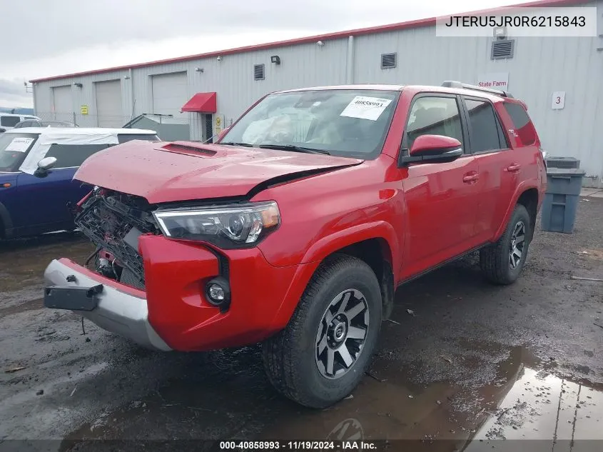 2024 Toyota 4Runner Trd Off Road Premium VIN: JTERU5JR0R6215843 Lot: 40858993