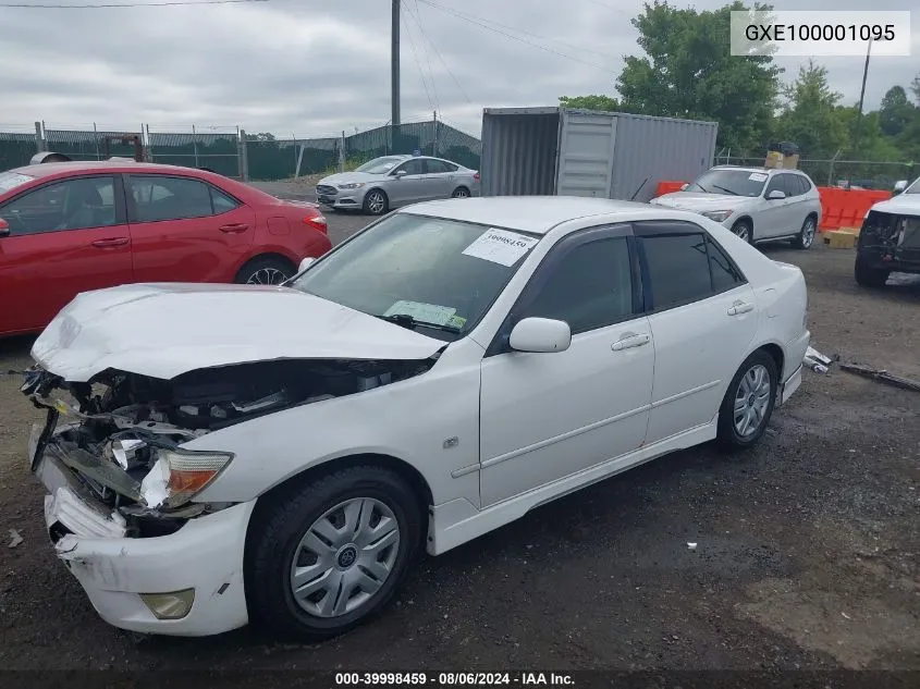 1998 Toyota Altezza VIN: GXE100001095 Lot: 39998459