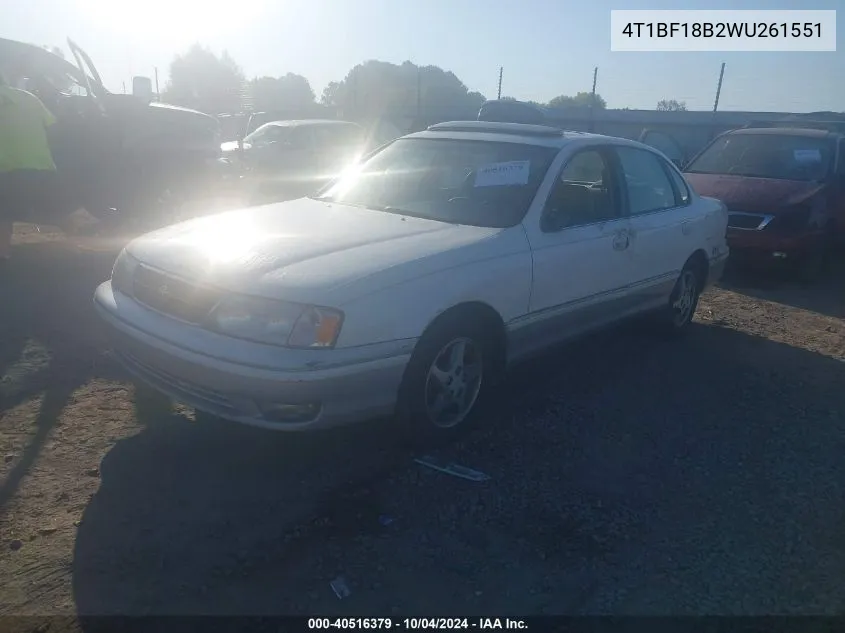 4T1BF18B2WU261551 1998 Toyota Avalon Xls