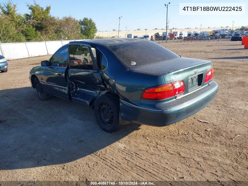 1998 Toyota Avalon Xl VIN: 4T1BF18B0WU222425 Lot: 40557745